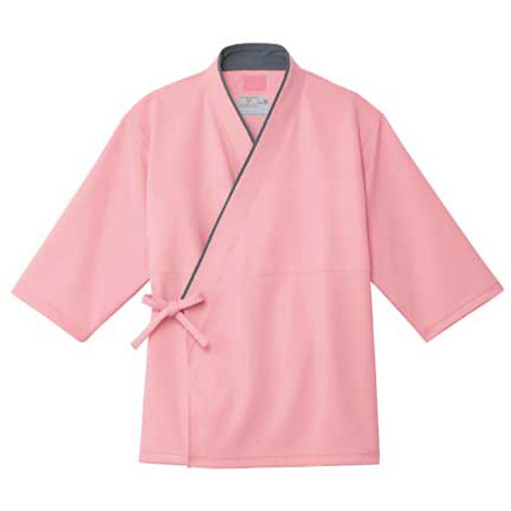 KIRAKU（トンボ） 検診用甚平 ピーチ LL（身丈74cm） CR848-13 LL 1枚（ご注文単位1枚）【直送品】