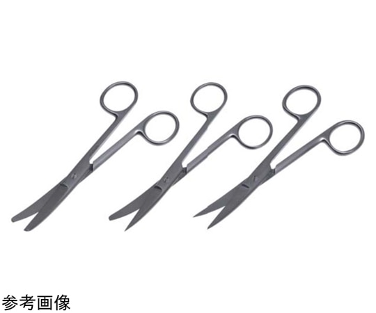 日本フリッツメディコ 一般外科剪刀 ネジ止 18cm 曲 両尖 E220-315 1本（ご注文単位1本）【直送品】