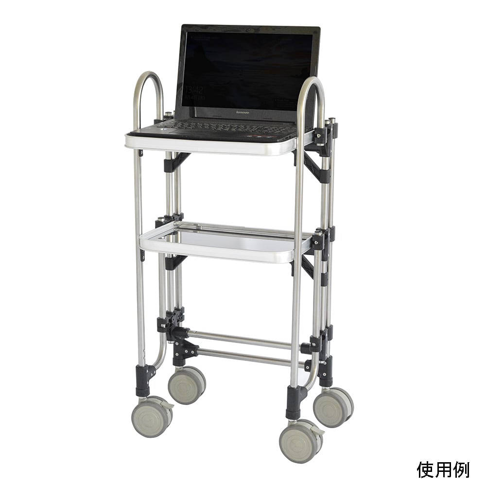 トクヤマ 折りたたみ式パソコンカート FPC-5 1台(ご注文単位1台)【直送品】
