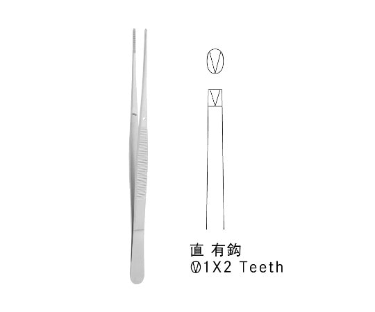 ジェイ・シー・ティ ポッツ・スミス鑷子 JC01-1402 1個(ご注文単位1個)【直送品】