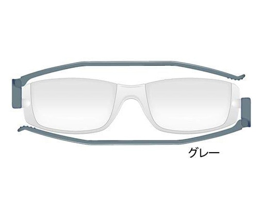 サイモン ナンニーニ 折りたたみ老眼鏡 コンパクトグラス2 2.00 グレー NCG2 1個(ご注文単位1個)【直送品】