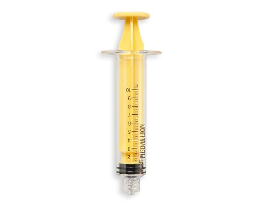 メリットメディカル メダリオンシリンジ 10mL 黄 1箱(25個入) MSS111-YE 1箱(ご注文単位1箱)【直送品】