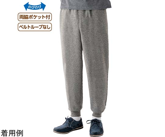 ケアファッション 紳士おしりスルッとニットホッピングパンツ モカ LL 820864 1枚（ご注文単位1枚）【直送品】