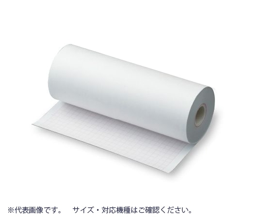 アズワン 心電図用記録紙（ロール紙型） 216mm×60m NRS216-6B 1巻（ご注文単位1巻）【直送品】