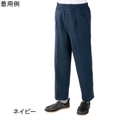 ケアファッション 紳士背中が出にくい深履きパンツ ネイビー L 97610 1個（ご注文単位1個）【直送品】