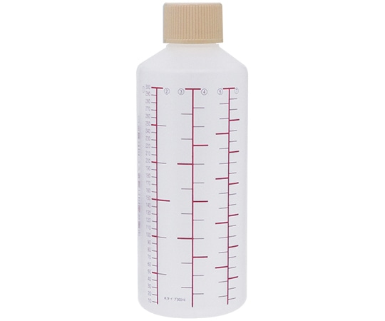 金鵄製作所 K投薬瓶 300mL セーフティキャップ 赤色目盛 50本入 24240-087 1箱(ご注文単位1箱)【直送品】
