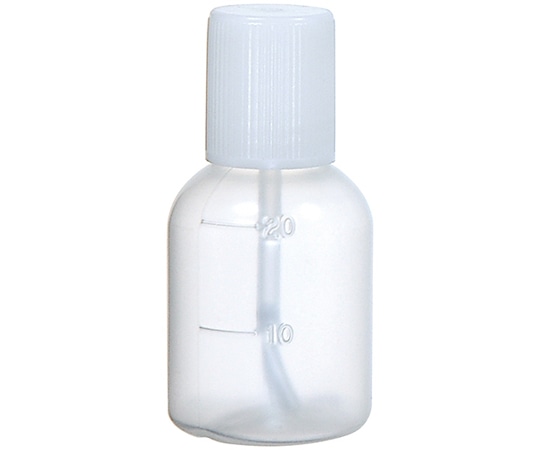 金鵄製作所 丸型瓶 20mL【ハケ付外用】 白フタ 1箱(100本入) 20810-001 1箱(ご注文単位1箱)【直送品】