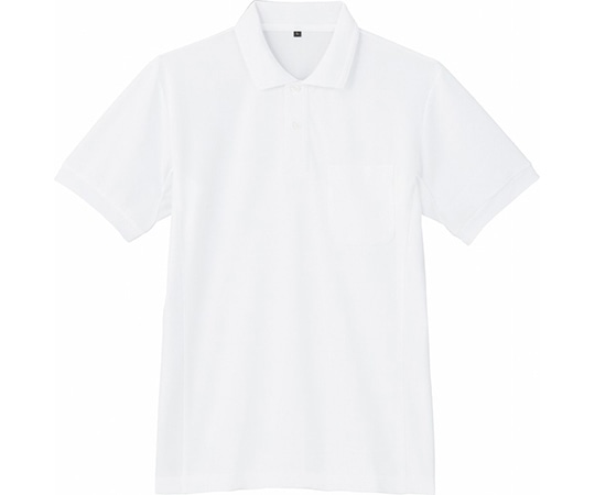 WHISEL（自重堂） 半袖ポロシャツ ホワイト L 85894 1枚（ご注文単位1枚）【直送品】