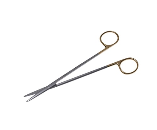 日本フリッツメディコ T/Cメッツェンバーム剪刀 18cm 直 B023-018X 1個(ご注文単位1個)【直送品】