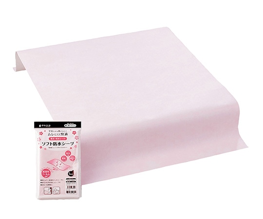 オオサキメディカル ソフト防水シーツ ピンク 100cm×120cm 1枚入 98300 1パック（ご注文単位1パック）【直送品】
