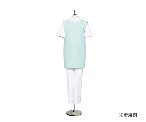 住商モンブラン 予防衣 ノースリーブ ミント 74-227 フリー 1枚(ご注文単位1枚)【直送品】
