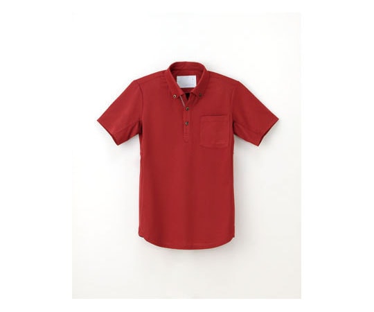 ナガイレーベン ニットシャツ レッド SS RK5282 1枚（ご注文単位1枚）【直送品】
