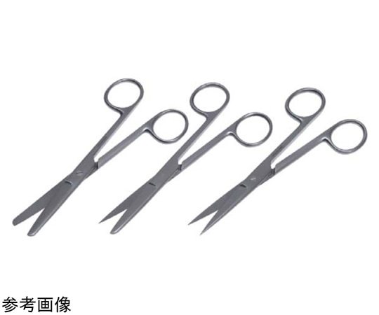 日本フリッツメディコ 一般外科剪刀 ネジ止 16cm 直 両尖 E220-117 1本（ご注文単位1本）【直送品】