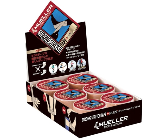 MUELLER ストロングストレッチテープJPプラス 1箱(6巻入) 26932 1箱(ご注文単位1箱)【直送品】