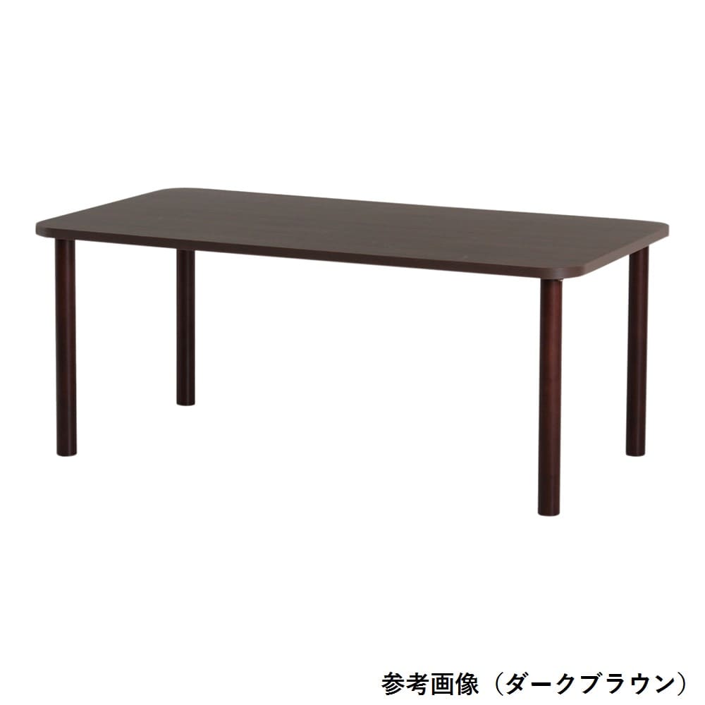貞苅椅子製作所 メラミンテーブル ライトブラウン 長方形 4人掛けワイド A脚(木製脚・継脚) TM4-K16590 LB 1個(ご注文単位1個)【直送品】