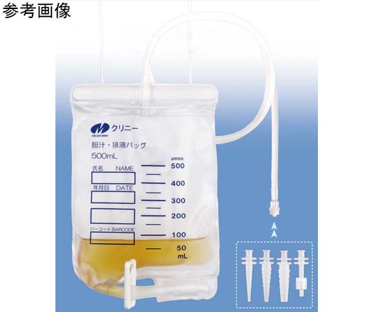 クリエートメディック 胆汁・排液バッグ 500mL 10枚入 8000011423 1箱(ご注文単位1箱)【直送品】