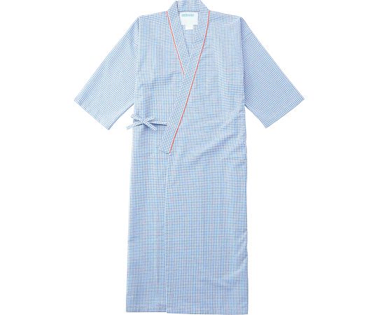 KAZEN 患者衣ガウン式 ブルー LL 289-71 LL 1枚（ご注文単位1枚）【直送品】
