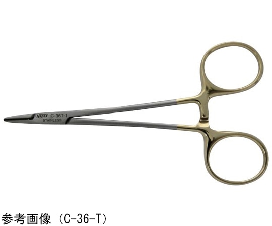 Leprex 超硬チップ付 ヘガール持針器 120mm LC-36-T-120 1個（ご注文単位1個）【直送品】