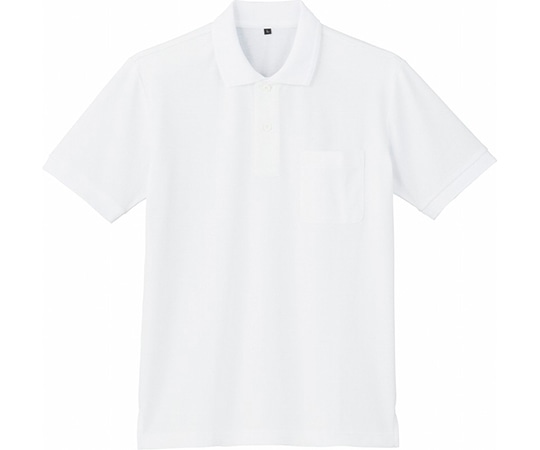 WHISEL（自重堂） 半袖ポロシャツ ホワイト S 85874 1枚（ご注文単位1枚）【直送品】