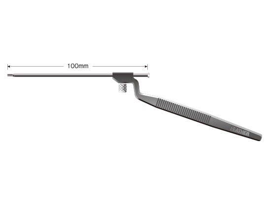 フェザー 微細手術用替刃メスハンドル NF-100BA 1箱(ご注文単位1箱)【直送品】