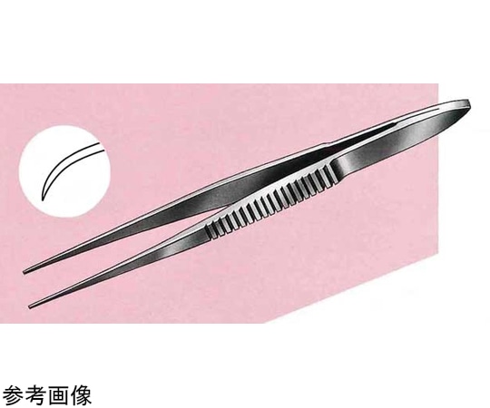 Leprex 極先細無鈎ピンセット 反型 95mm LMA-48-3 1個(ご注文単位1個)【直送品】