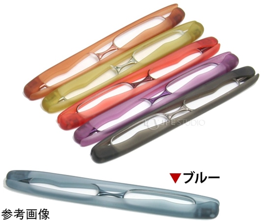 池田レンズ工業 老眼鏡 折りたたみ ポッドリーダー ブルー +2.0 SG-01BL 1個（ご注文単位1個）【直送品】