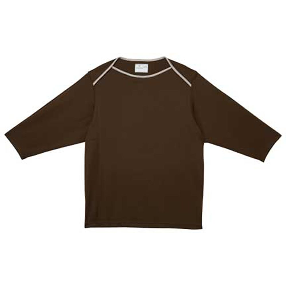 KIRAKU（トンボ） 前開き検診用シャツ ブラウン S（身丈65cm） CR845-30 S 1枚（ご注文単位1枚）【直送品】