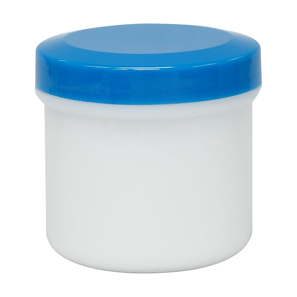 金鵄製作所 軟膏壷(軟膏容器・定量タイプ)100mL 青 40個 10060-803 1箱(ご注文単位1箱)【直送品】