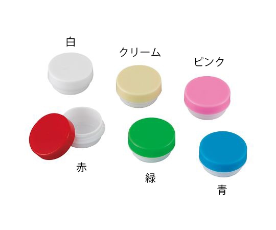 馬野化学容器 UG軟膏壺（未滅菌） 6mL 緑 100個入 3-51 1袋（ご注文単位1袋）【直送品】