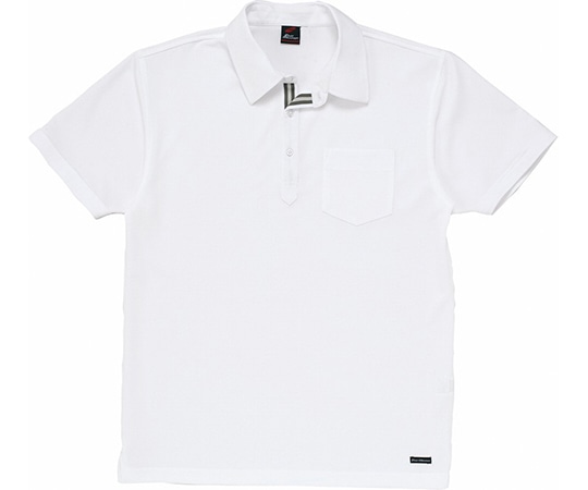 WHISEL（自重堂） 半袖ポロシャツ ホワイト S 85214 1枚（ご注文単位1枚）【直送品】