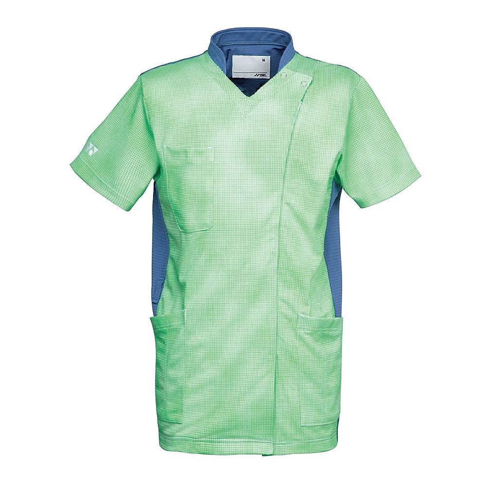 YONEX（トンボ） M前開きスクラブ アップルグリーン S（身丈68cm） CY834-40 S 1枚（ご注文単位1枚）【直送品】