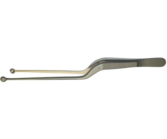 NAPOX 膝状鋭匙ピンセット 200mm A-32 1個（ご注文単位1個）【直送品】