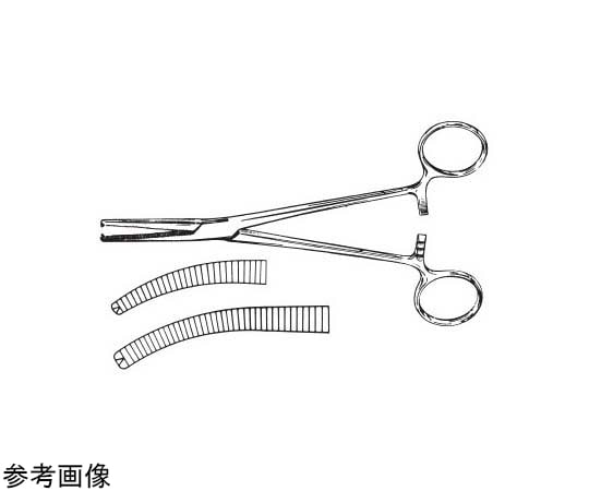 NAPOX コッヘル止血鉗子 反有鈎 140mm C-4-140 1個（ご注文単位1個）【直送品】