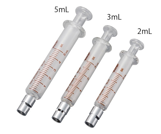 トップ LORガラスシリンジ スリップ 2mL EOG滅菌済(個包装) 5本入 23052 1箱(ご注文単位1箱)【直送品】
