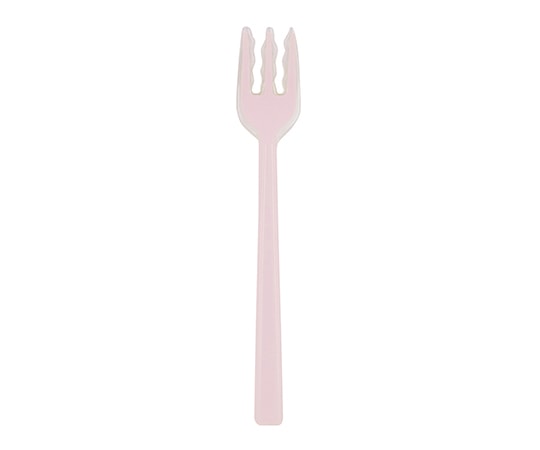 岡部洋食器製作所 口あたりやさしいフォーク （一体型） ピンク KU-12P 1個（ご注文単位1個）【直送品】