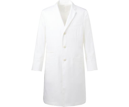 KAZEN メンズ診察衣 ホワイト 3L KZN210-10 3L 1枚(ご注文単位1枚)【直送品】