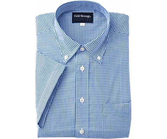 WHISEL（自重堂） 半袖シャツ ブルー LL 43614 1枚（ご注文単位1枚）【直送品】