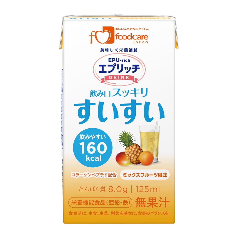 フードケア エプリッチドリンクすいすい ミックスフルーツ風味 1箱（24本入） 1箱※軽 (ご注文単位1箱）【直送品】