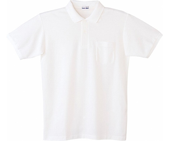 WHISEL(自重堂) 半袖ポロシャツ ホワイト S 17 1枚(ご注文単位1枚)【直送品】