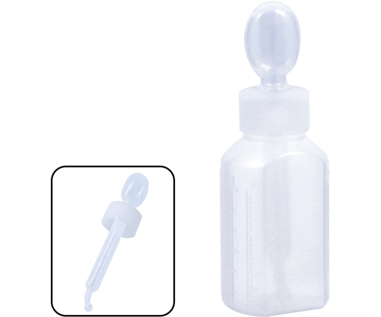 金鵄製作所 マーカー投薬瓶 60mL スポイト付キャップ（ホワイト:白）1箱（160本入） B2570-00000 1箱（ご注文単位1箱）【直送品】