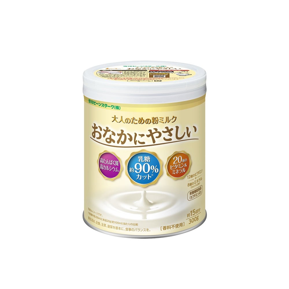 雪印ビーンスターク 大人のための粉ミルク おなかにやさしい 1ケース(12缶入) K11K 1ケース※軽 (ご注文単位1ケース)【直送品】