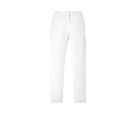 KAZEN レディススリムストレートパンツ ホワイト S YW34-1 S 1枚(ご注文単位1枚)【直送品】