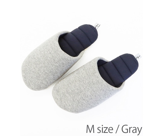 オクムラ クレンゼ 抗ウイルス jyabjyabスリッパ グレイ M 1足(ご注文単位1足)【直送品】