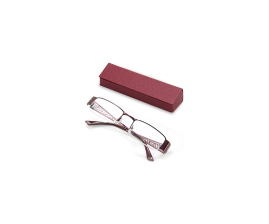池田レンズ工業 老眼鏡 レッド 眼鏡ケース付き +1.5 SG-04RD 1個(ご注文単位1個)【直送品】
