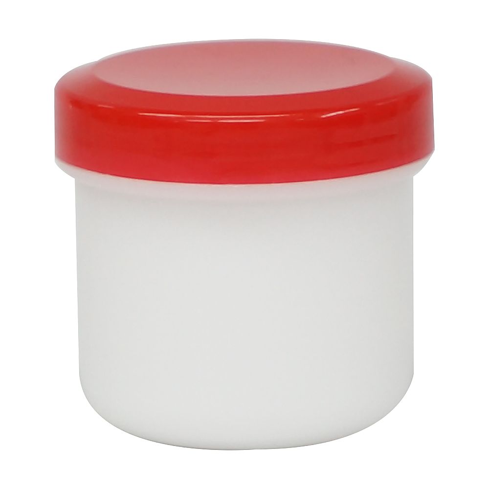 金鵄製作所 軟膏壷（軟膏容器・定量タイプ）30mL 赤 100個 10040-002 1箱（ご注文単位1箱）【直送品】