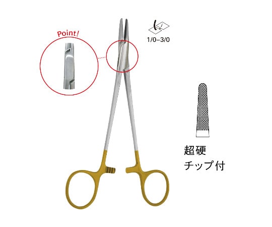 ジェイ・シー・ティ TC付メーヨー・ヘガール持針器 JD11-1302 1個（ご注文単位1個）【直送品】