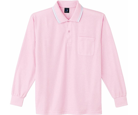 WHISEL（自重堂） 長袖ポロシャツ ピンク SS 85264 1枚（ご注文単位1枚）【直送品】
