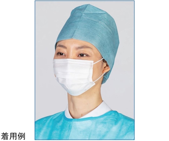 日昭産業 メディカルキャップ グリーン 1セット（100枚×6箱入） 51577 1セット（ご注文単位1セット）【直送品】