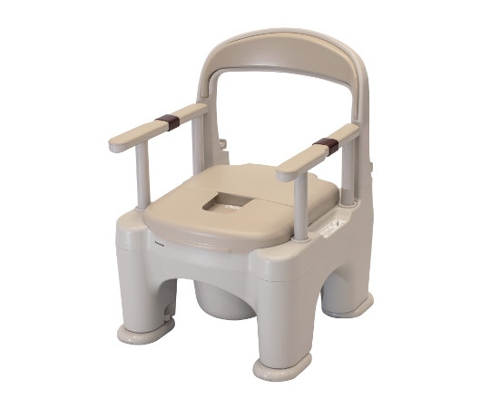 パナソニックエイジフリー ポータブルトイレ<座楽>ラフィーネプラスチック便座 ベージュ PN-L30200BE 1個(ご注文単位1個)【直送品】
