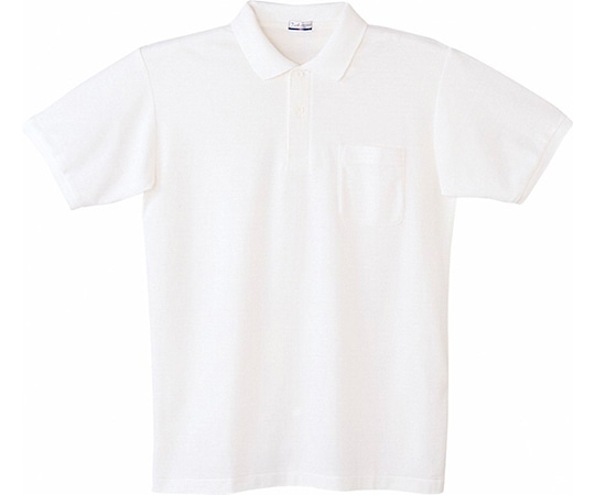WHISEL（自重堂） 半袖ポロシャツ ホワイト L 24414 1枚（ご注文単位1枚）【直送品】